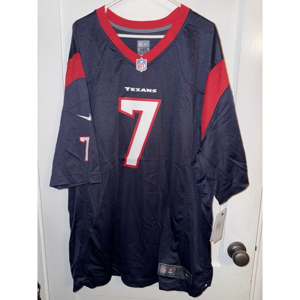 Nike C.J. Stroud Houston Texans #7 Men's 3XL On-Field Game Jersey Navy Blue NWT